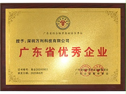 萬利-廣東(dōng)省(shěng)優秀企業